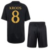 Camisola + Calções Real Madrid Kroos 8 Criança Equipamento 3ª 23/24